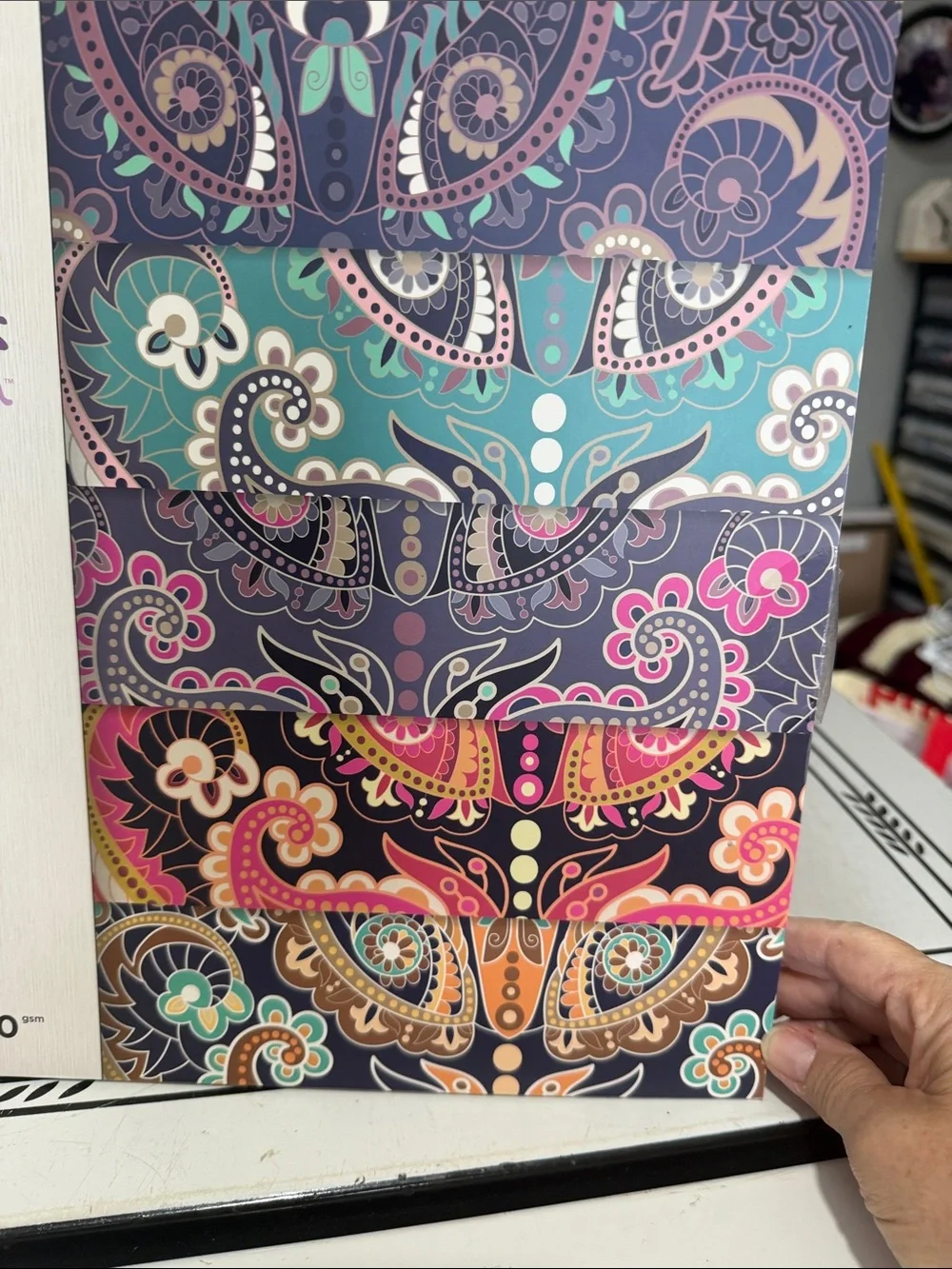 Crafters Companion Paisley Pattern & Paisley Pearl Paper Pads